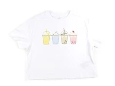 Name It bright white printet short t-shirt